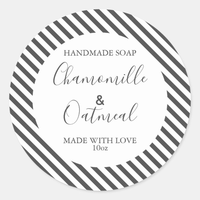 Padrão Personalizável de Etiqueta Soap Moderno (Frente)