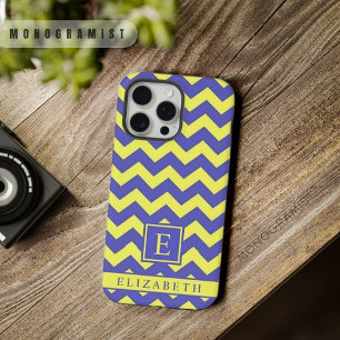Padrão Personalizável do Chevron Amarelo Azul Amar