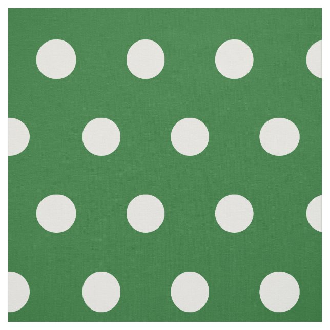Padrão polkadot verde e branco tecido de hobby DIY (Modelo)