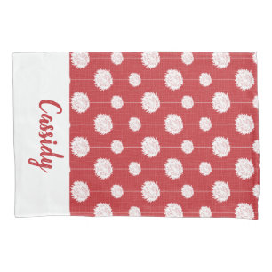 Padrão Pom Pom De Cheerleader Vermelho