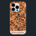 Padrão Pontuado da Estrutura do Spotet Rock com No<br><div class="desc">Estrutura de pedra delicada, a partir de uma superfície limpa e escovada. Um padrão pontilhado vivo, com cores de preto a cinza, com laranja a marrom como o maior impacto. Uma textura que se ajustado na maioria dos produtos. O nome é impresso em laranja profundo em banner branco semitransperante. O...</div>