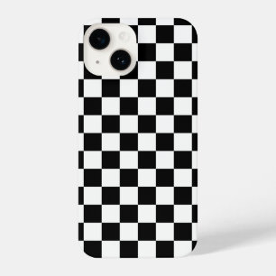 Padrão Preto Branco Moderno Checkered Checkerboard
