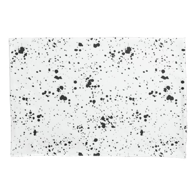 Padrão Preto de Splatter de Pintura (Frente-Esquerda)
