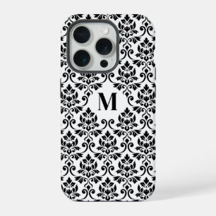 Padrão Preto Feuille Damask (Personalizado)