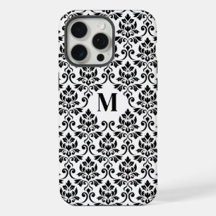 Padrão Preto Feuille Damask (Personalizado)