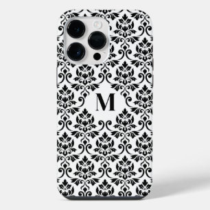 Padrão Preto Feuille Damask (Personalizado)