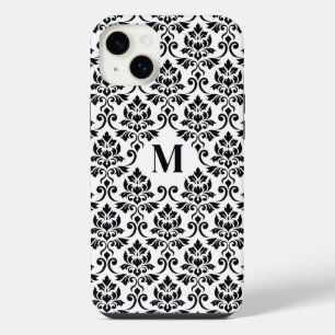 Padrão Preto Feuille Damask (Personalizado)