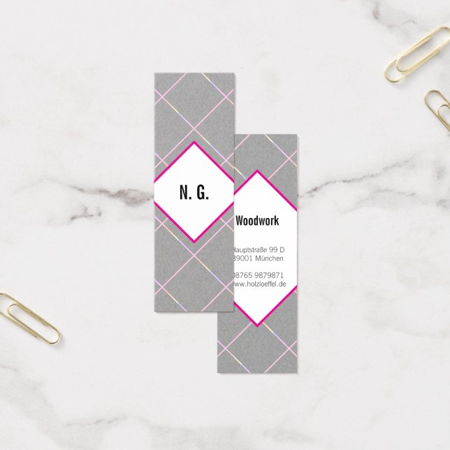 Padrão quadrado rosa preto (Escritótio)