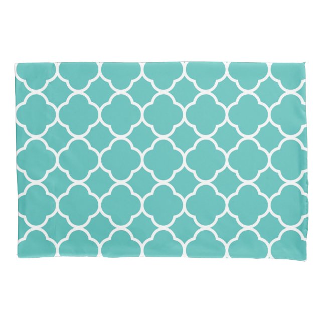 Padrão Quatrefoil Verde-azulado (Frente-Esquerda)