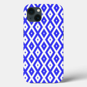 Padrão real de diamante azul e branco Case-Mate iP