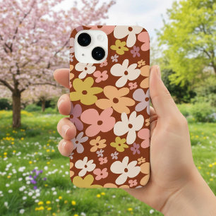 Padrão Retro Boho Flower Power