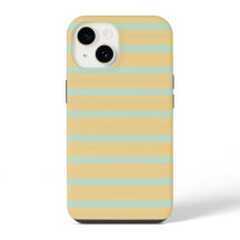 Padrão Retro Listrado de Amarelo Pastel e Verde Me