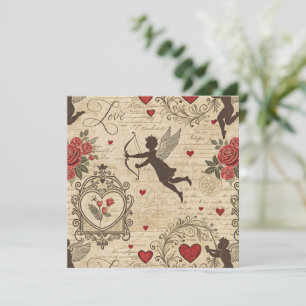 Padrão Romântico de Cupido Vintage (6)