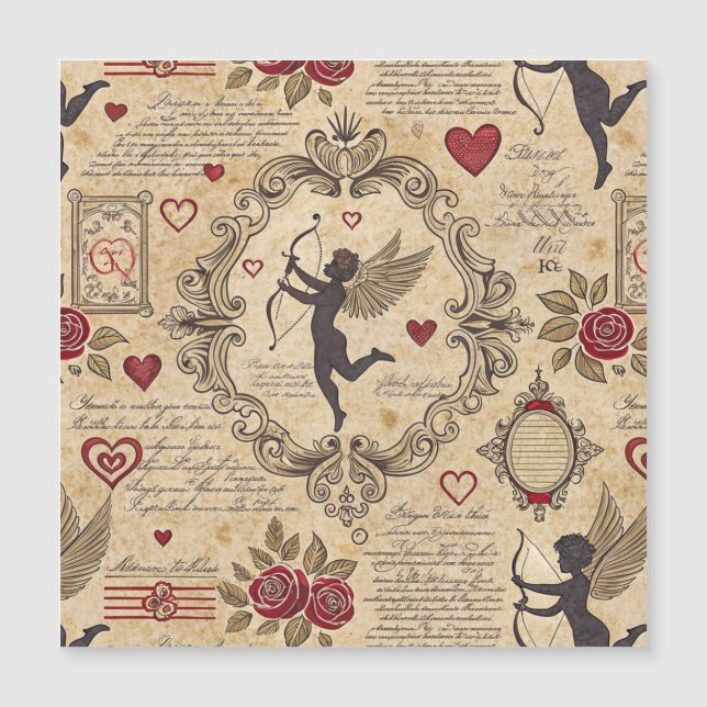 Padrão Romântico de Vintage Cupid (9) (Frente)