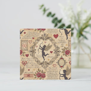 Padrão Romântico de Vintage Cupid (9)