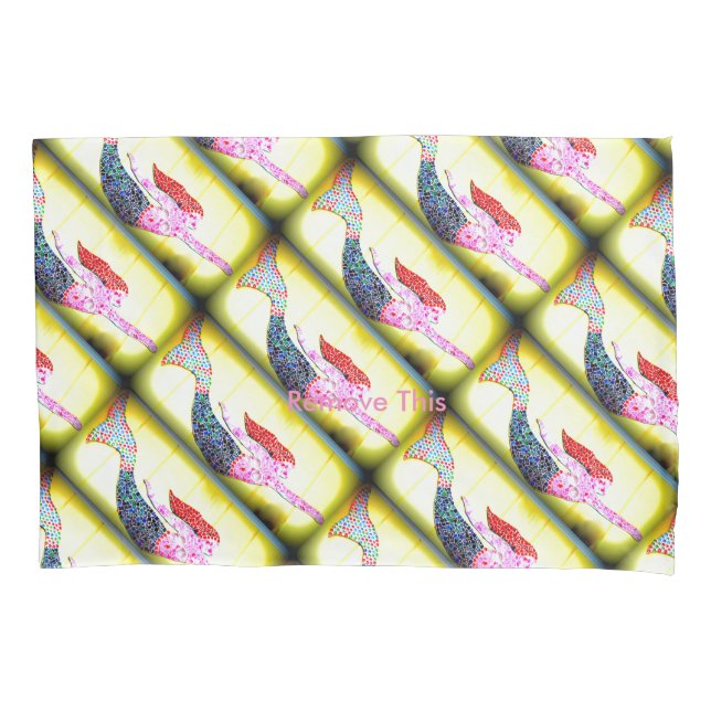 padrão rosa das sereias mosaicas (Frente)