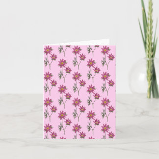 Padrão Rosa do Cartão de Saudações Dill Daisy