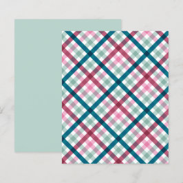Padrão Rosa Magenta Teal Magenta Moderno Gingham