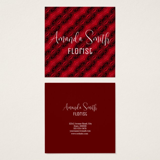 padrão rosa vermelha (Frente & Verso)