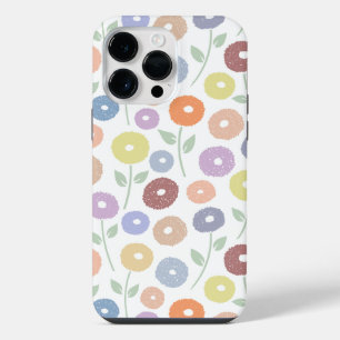 Padrão Rpt Flor Fuzzy Pastéis em Branco