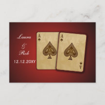 Padrão rsvp de casamento de Vegas 3,5 x 5