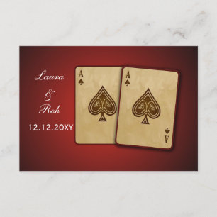 Padrão rsvp de casamento de Vegas 3,5 x 5