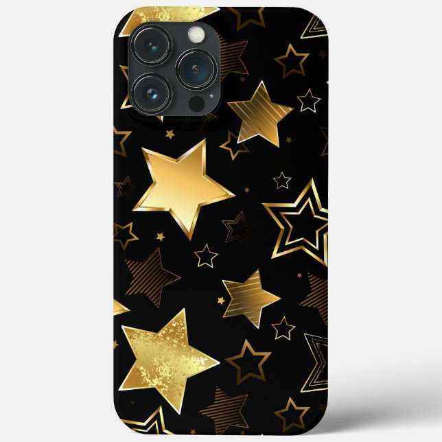 Padrão sem costura com estrelas de Ouro (Verso)