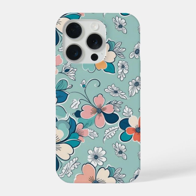 Padrão sem costura com flores (Verso)