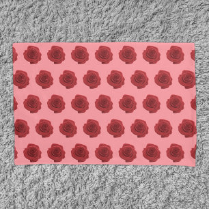 Padrão sem soldadura da rosa vermelha no gabinete