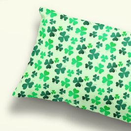 Padrão Shamrock Moderno Elegante Verde