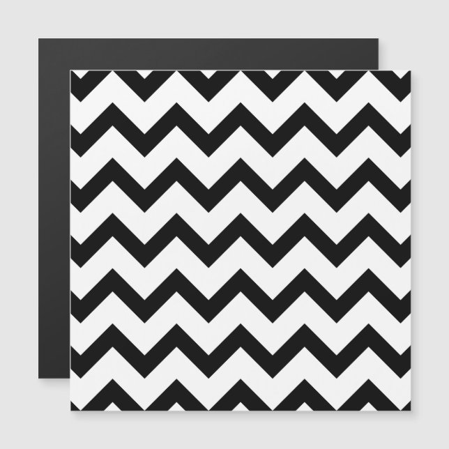 Padrão simples de chevron branco e preto linhas re (Frente/Verso)