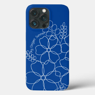 Padrão simples de flores de verão elegante