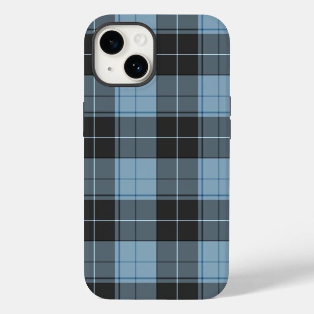 Padrão simples de tartan em azul claro (Verso)