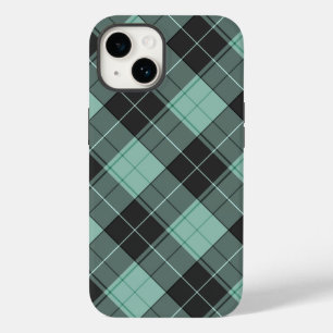 Padrão simples de tartan em turquesa Case-Mate iPh