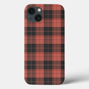Padrão simples de tartan em vermelho