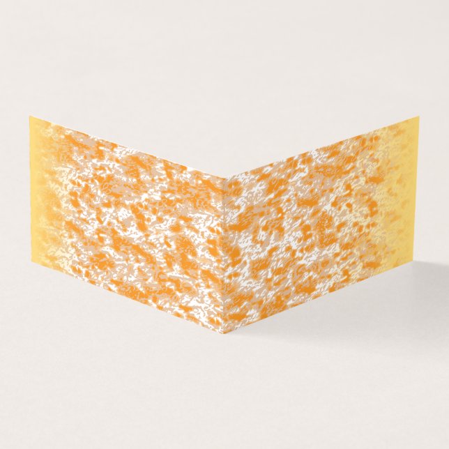 Padrão têxtil com laranja vibrante e dourado (Exterior)