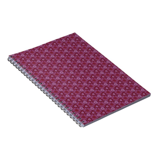 Padrão Tons de Roxo - Caderno Espiral (Lado Direito)
