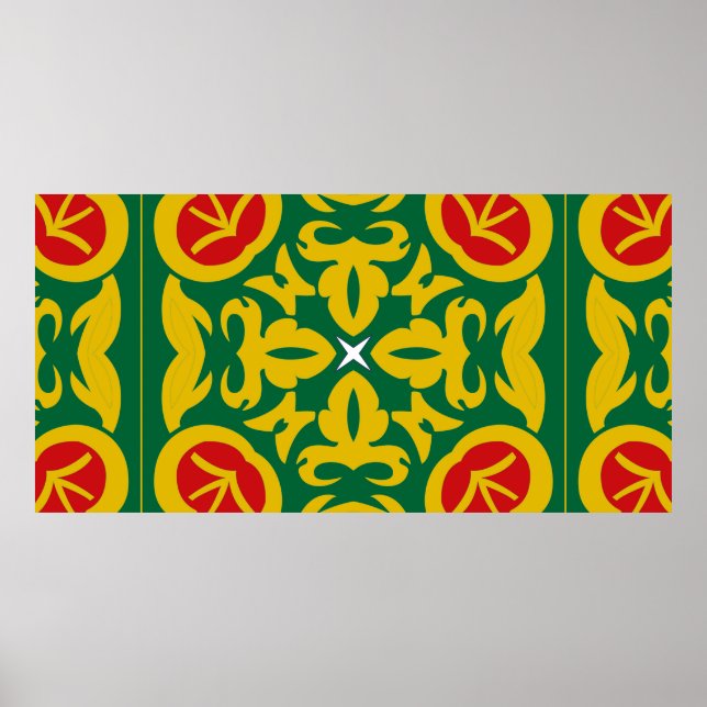 Padrão Tradicional Islâmico. Bandana impressão (Frente)