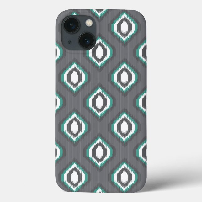 Padrão tribal geométrico retro ikat (Verso)