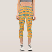 Padrão tribal moderno amarelo e azul
