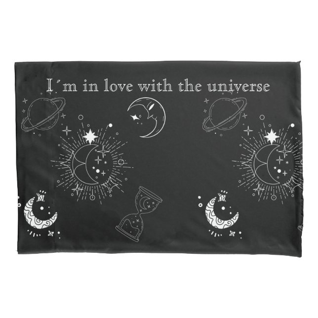 Padrão universo preto moderno para ele (Frente)