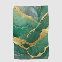 Padrão Verde Marble com Dourado