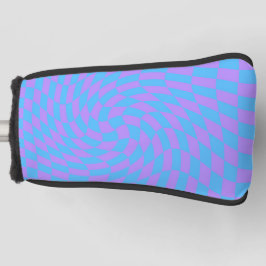 Padrão Verificado com Onda Azul Pálido e Lavanda