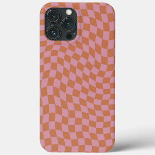 Padrão Verificado de Vintage Retro Wavy