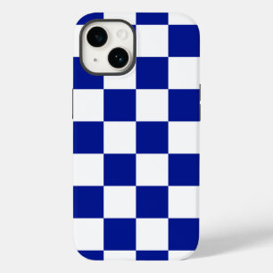 Padrão Verificado Real Azul e Branco