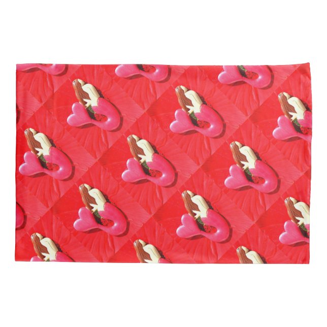padrão vermelho das sereias de cauda cardíaca (Verso)