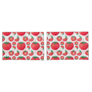 Padrão Vermelho De Tomate Tão Engraçado