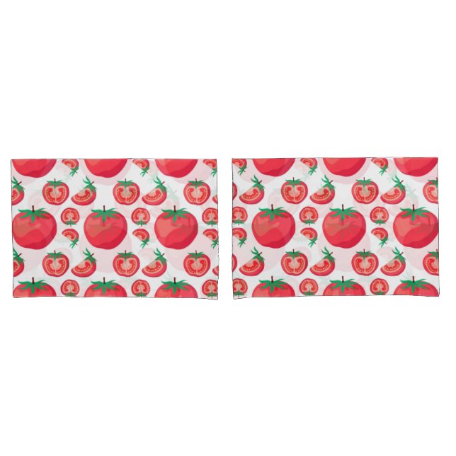 Padrão Vermelho De Tomate Tão Engraçado (Frente - conjunto)