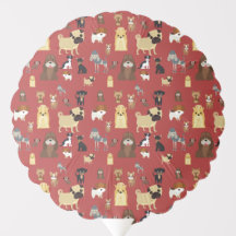 padrão vermelho dos cães de fundo
