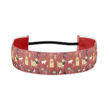 padrão vermelho dos cães de fundo